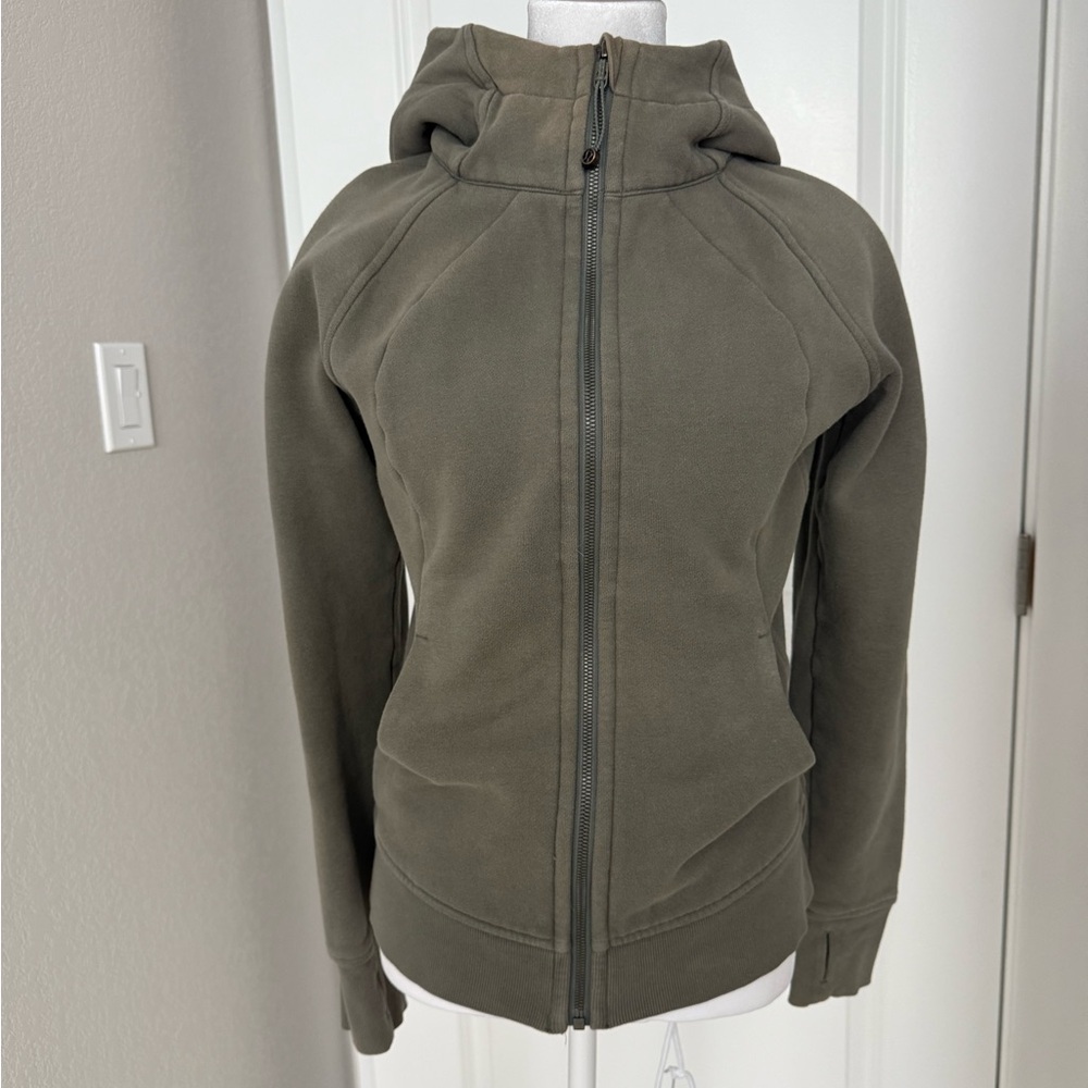 Lululemon Athletica Khaki Full-Zip Hoodie